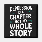 Suicide Awareness Depression Anxiety Mental Health Magnet (Vorne)