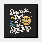 Suicide Awareness Depression Anxiety Mental Health Magnet (Vorne)