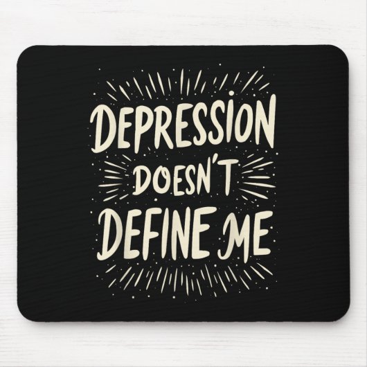 Suicide Awareness Depression Anxiety Mental Health Mousepad (Vorne)