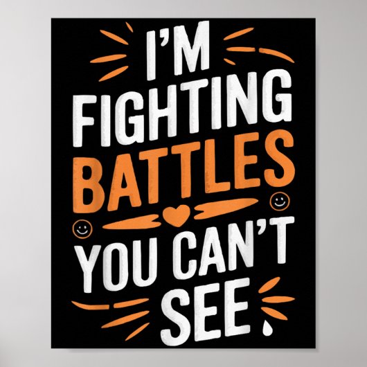 Suicide Awareness Depression Anxiety Mental Health Poster (Vorne)