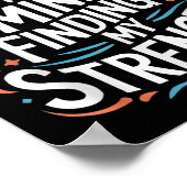 Suicide Awareness Depression Anxiety Mental Health Poster (Ecke)