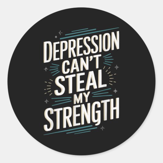 Suicide Awareness Depression Anxiety Mental Health Runder Aufkleber (Vorderseite)