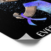 Suicide Awareness I Wear Teal & Purple For Som Poster (Ecke)