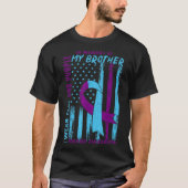 Suicide Awareness Month America Flag In Memory Of T-Shirt (Vorderseite)