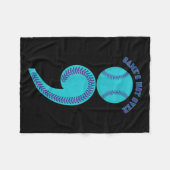 Suicide Awareness Semicolon Game's Not Over Baseba Fleecedecke (Vorderseite (Horizontal))