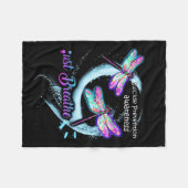 Suicide Awareness Shirt Just Breathe Suicide Preve Fleecedecke (Vorderseite (Horizontal))