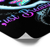 Suicide Awareness Shirt Just Breathe Suicide Preve Poster (Ecke)