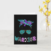 Suicide Awareness Shirt Messy Bun Hair Suicide Pre Karte (Gelbe Blume)