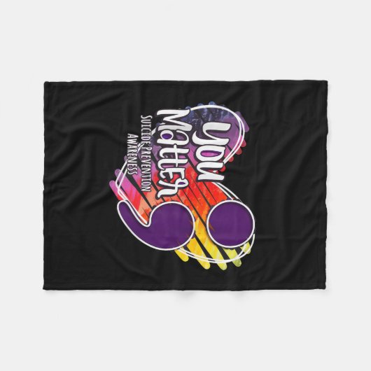 Suicide Awareness Shirt Suicide Prevention You Fleecedecke (Vorderseite (Horizontal))