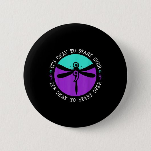 Suicide Awareness Suicide Prevention Suprt Survivo Button (Vorderseite)