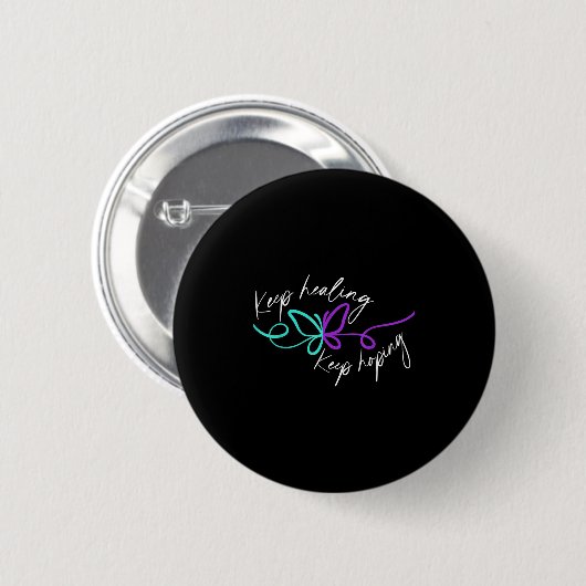 Suicide Awareness Suicide Prevention Suprt Survivo Button (Vorne & Hinten)