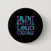 Suicide Awareness Suicide Prevention Suprt Survivo Button (Vorderseite)