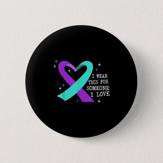 Suicide Awareness Suicide Prevention Suprt Survivo Button (Vorderseite)