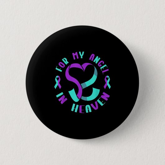 Suicide Awareness Suicide Prevention Suprt Survivo Button (Vorderseite)