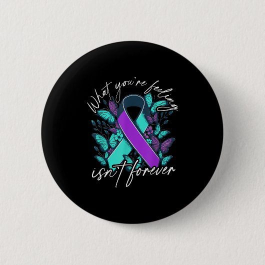 Suicide Awareness Suicide Prevention Suprt Survivo Button (Vorderseite)