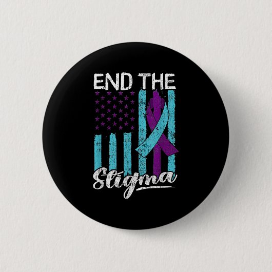 Suicide Awareness Suicide Prevention Suprt Survivo Button (Vorderseite)