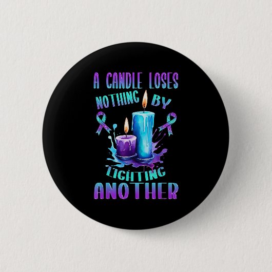 Suicide Awareness Suicide Prevention Suprt Survivo Button (Vorderseite)