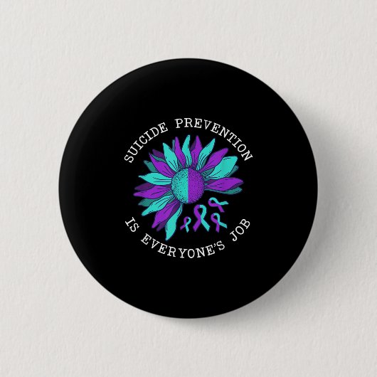 Suicide Awareness Suicide Prevention Suprt Survivo Button (Vorderseite)