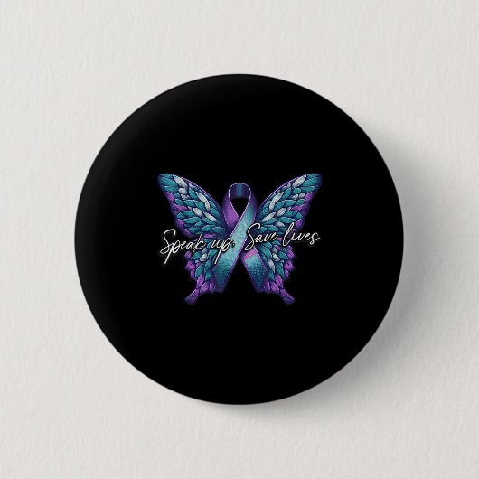 Suicide Awareness Suicide Prevention Suprt Survivo Button (Vorderseite)