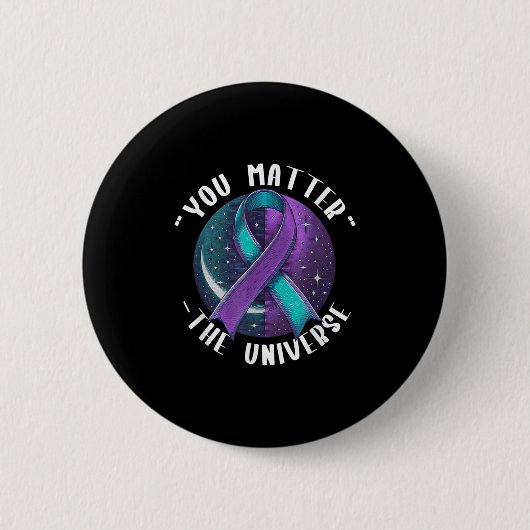 Suicide Awareness Suicide Prevention Suprt Survivo Button (Vorderseite)