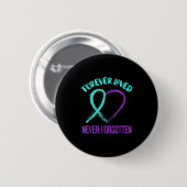 Suicide Awareness Suicide Prevention Suprt Survivo Button (Vorne & Hinten)