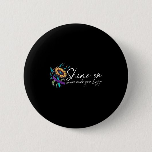 Suicide Awareness Suicide Prevention Suprt Survivo Button (Vorderseite)