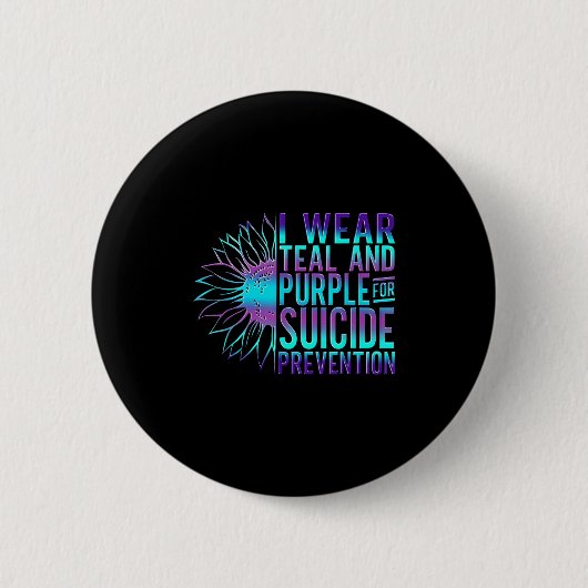 Suicide Awareness Suicide Prevention Suprt Survivo Button (Vorderseite)