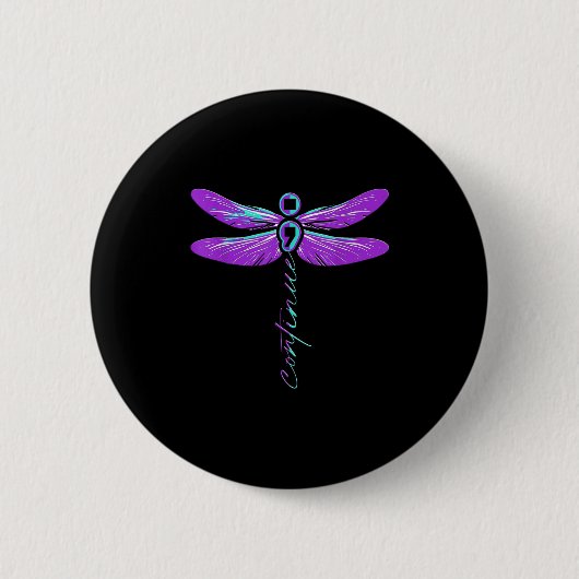 Suicide Awareness Suicide Prevention Suprt Survivo Button (Vorderseite)