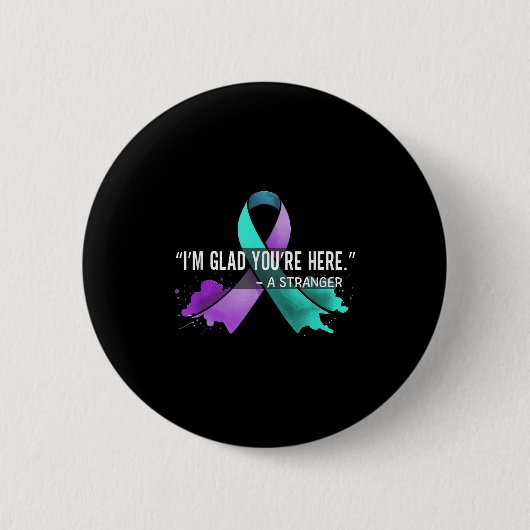 Suicide Awareness Suicide Prevention Suprt Survivo Button (Vorderseite)