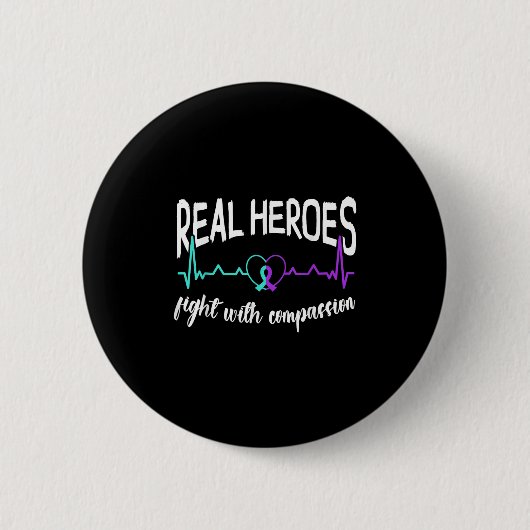 Suicide Awareness Suicide Prevention Suprt Survivo Button (Vorderseite)