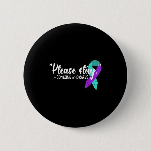 Suicide Awareness Suicide Prevention Suprt Survivo Button (Vorderseite)