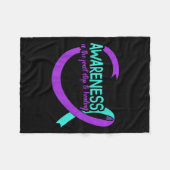 Suicide Awareness Suicide Prevention Suprt Survivo Fleecedecke (Vorderseite (Horizontal))