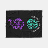 Suicide Awareness Suicide Prevention Suprt Survivo Fleecedecke (Vorderseite (Horizontal))