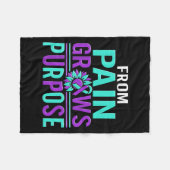 Suicide Awareness Suicide Prevention Suprt Survivo Fleecedecke (Vorderseite (Horizontal))