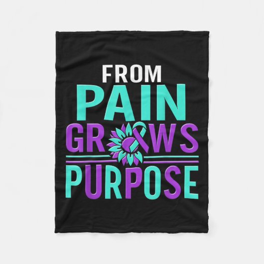 Suicide Awareness Suicide Prevention Suprt Survivo Fleecedecke (Vorderseite)