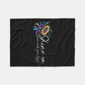 Suicide Awareness Suicide Prevention Suprt Survivo Fleecedecke (Vorderseite (Horizontal))