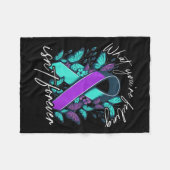 Suicide Awareness Suicide Prevention Suprt Survivo Fleecedecke (Vorderseite (Horizontal))