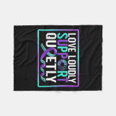 Suicide Awareness Suicide Prevention Suprt Survivo Fleecedecke (Vorderseite (Horizontal))