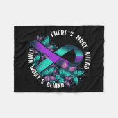 Suicide Awareness Suicide Prevention Suprt Survivo Fleecedecke (Vorderseite (Horizontal))