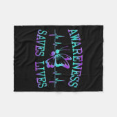 Suicide Awareness Suicide Prevention Suprt Survivo Fleecedecke (Vorderseite (Horizontal))