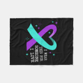 Suicide Awareness Suicide Prevention Suprt Survivo Fleecedecke (Vorderseite (Horizontal))