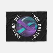 Suicide Awareness Suicide Prevention Suprt Survivo Fleecedecke (Vorderseite (Horizontal))