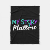 Suicide Awareness Suicide Prevention Suprt Survivo Fleecedecke (Vorderseite)