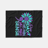 Suicide Awareness Suicide Prevention Suprt Survivo Fleecedecke (Vorderseite (Horizontal))