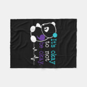 Suicide Awareness Suicide Prevention Suprt Survivo Fleecedecke (Vorderseite (Horizontal))