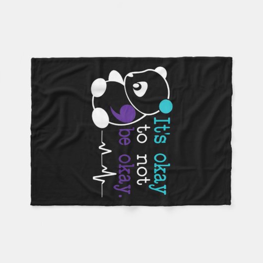 Suicide Awareness Suicide Prevention Suprt Survivo Fleecedecke (Vorderseite (Horizontal))