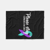 Suicide Awareness Suicide Prevention Suprt Survivo Fleecedecke (Vorderseite (Horizontal))