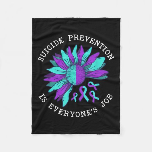 Suicide Awareness Suicide Prevention Suprt Survivo Fleecedecke (Vorderseite)