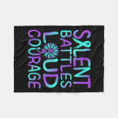 Suicide Awareness Suicide Prevention Suprt Survivo Fleecedecke (Vorderseite (Horizontal))