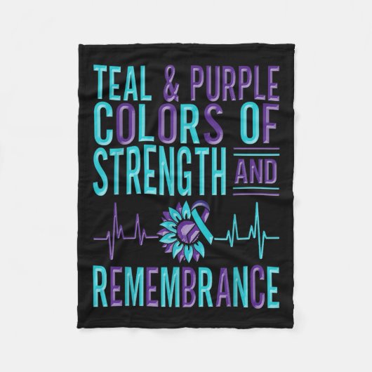 Suicide Awareness Suicide Prevention Suprt Survivo Fleecedecke (Vorderseite)